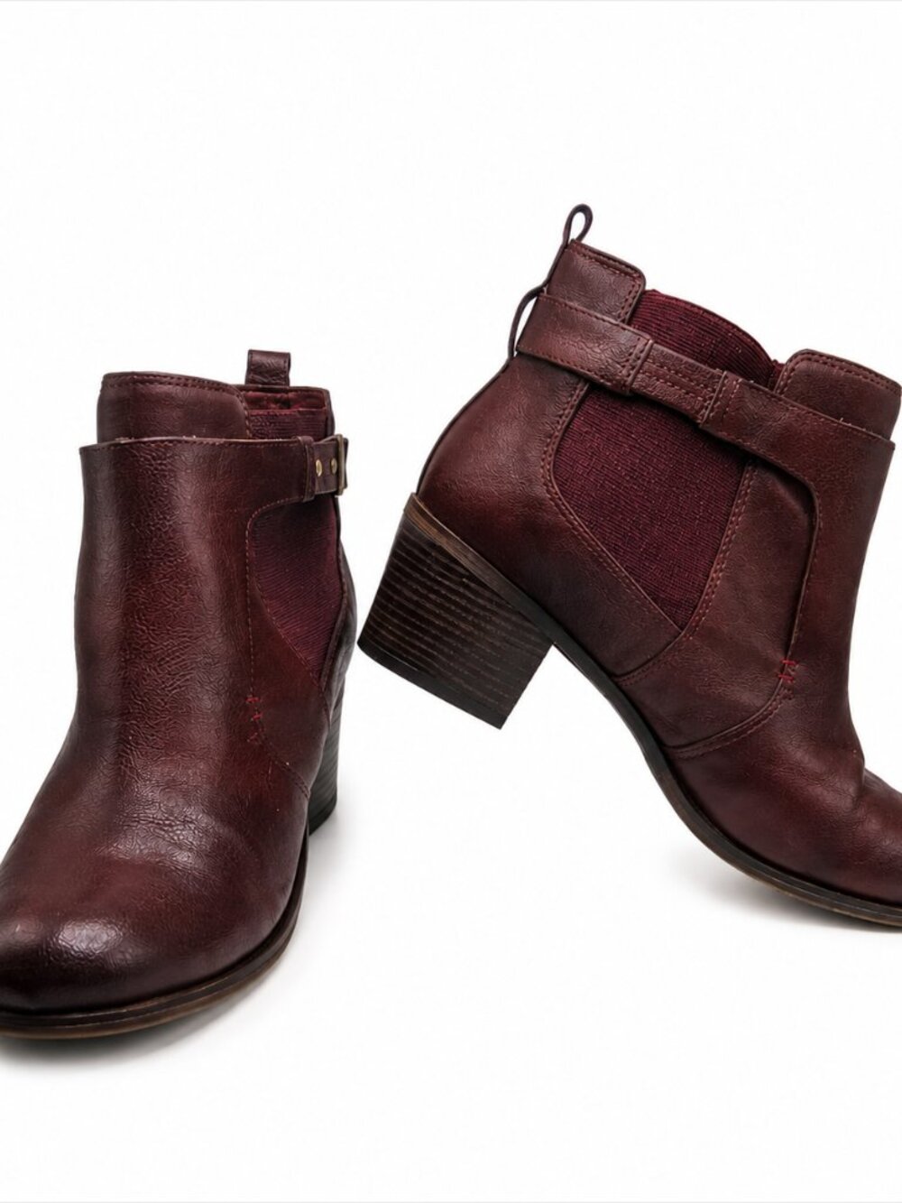 Fergalicious by Fergie Harness Ankle Booties Brown Size 11W